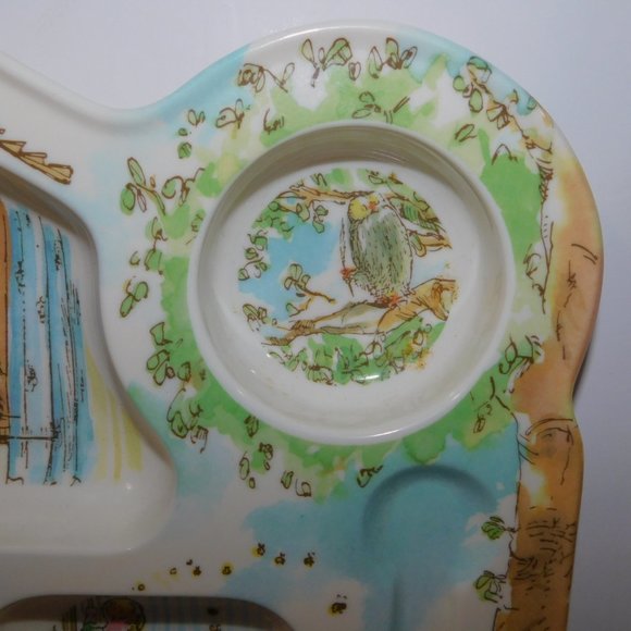 Classic Winnie the Pooh House Child Toddler Divided Plate Kibouki - Picture 5 of 8